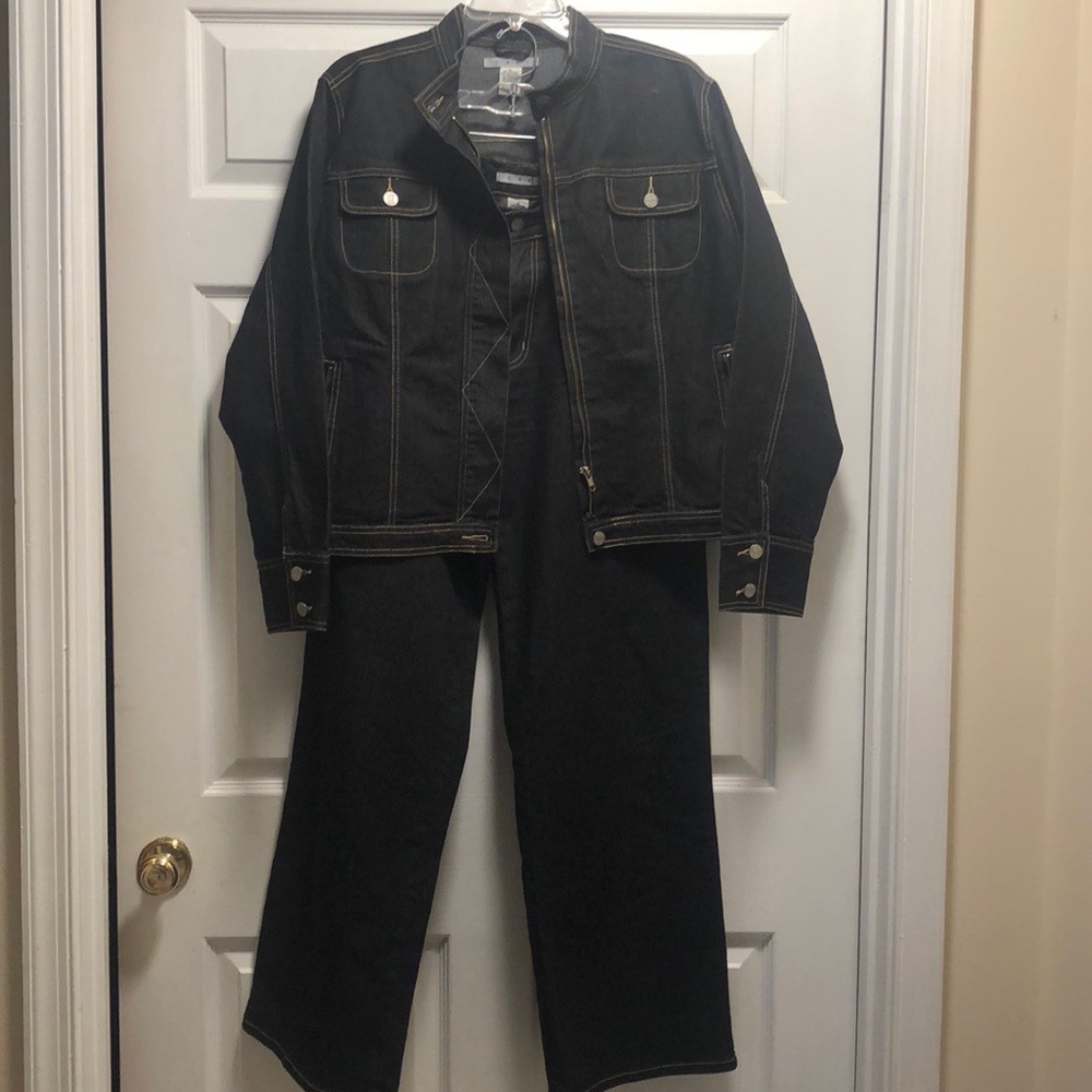 Cabi wide leg trousers and matching jacket set